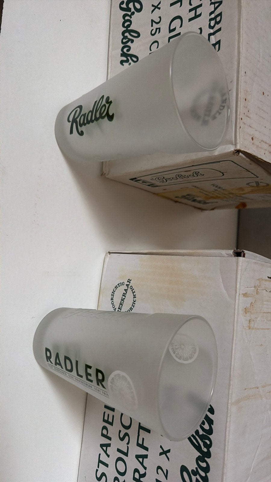 Radler Bierglazen Nieuw, Grolsch 24 stuks, Ophalen, Nieuw, Bierglas