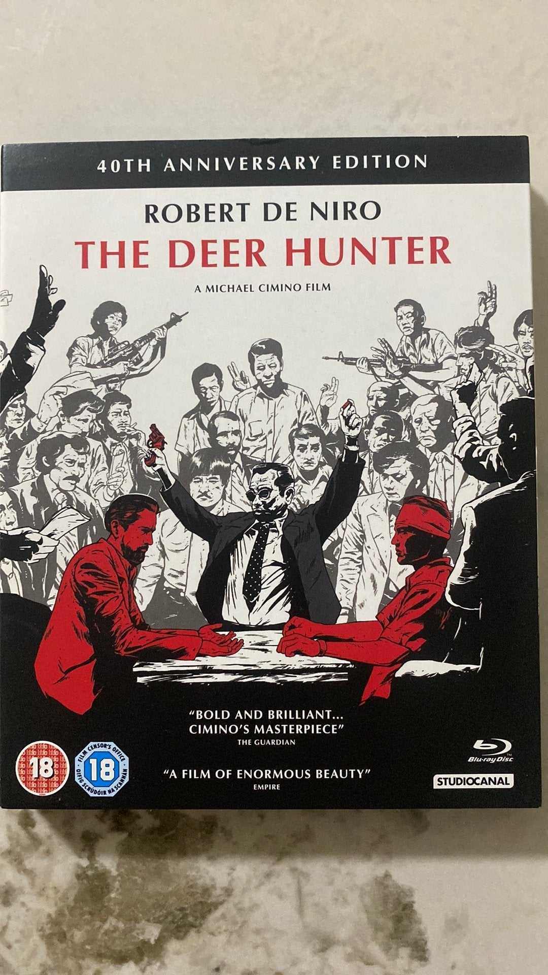 The deer hunter blu ray met slipcover, Cd's en Dvd's, Ophalen of Verzenden, Zo goed als nieuw