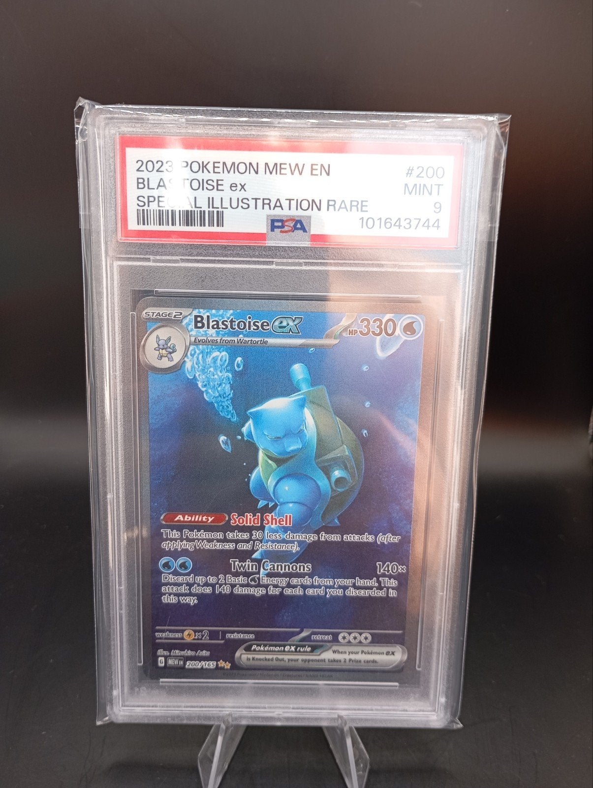 Blastoise ex PSA 9 Mint Pokémon #200, Hobby en Vrije tijd, Verzamelkaartspellen | Pokémon, Ophalen of Verzenden