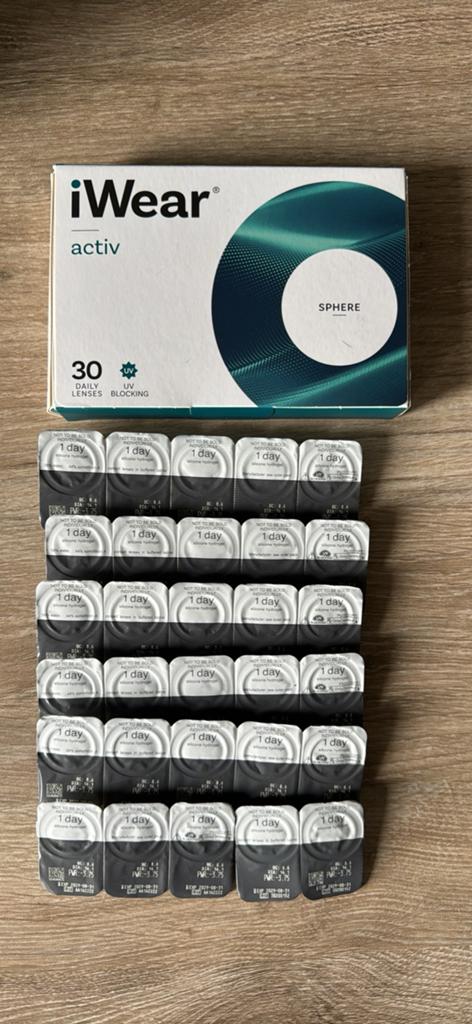 Daglenzen iWear activ -3.75 60 stuks, Ophalen, Nieuw
