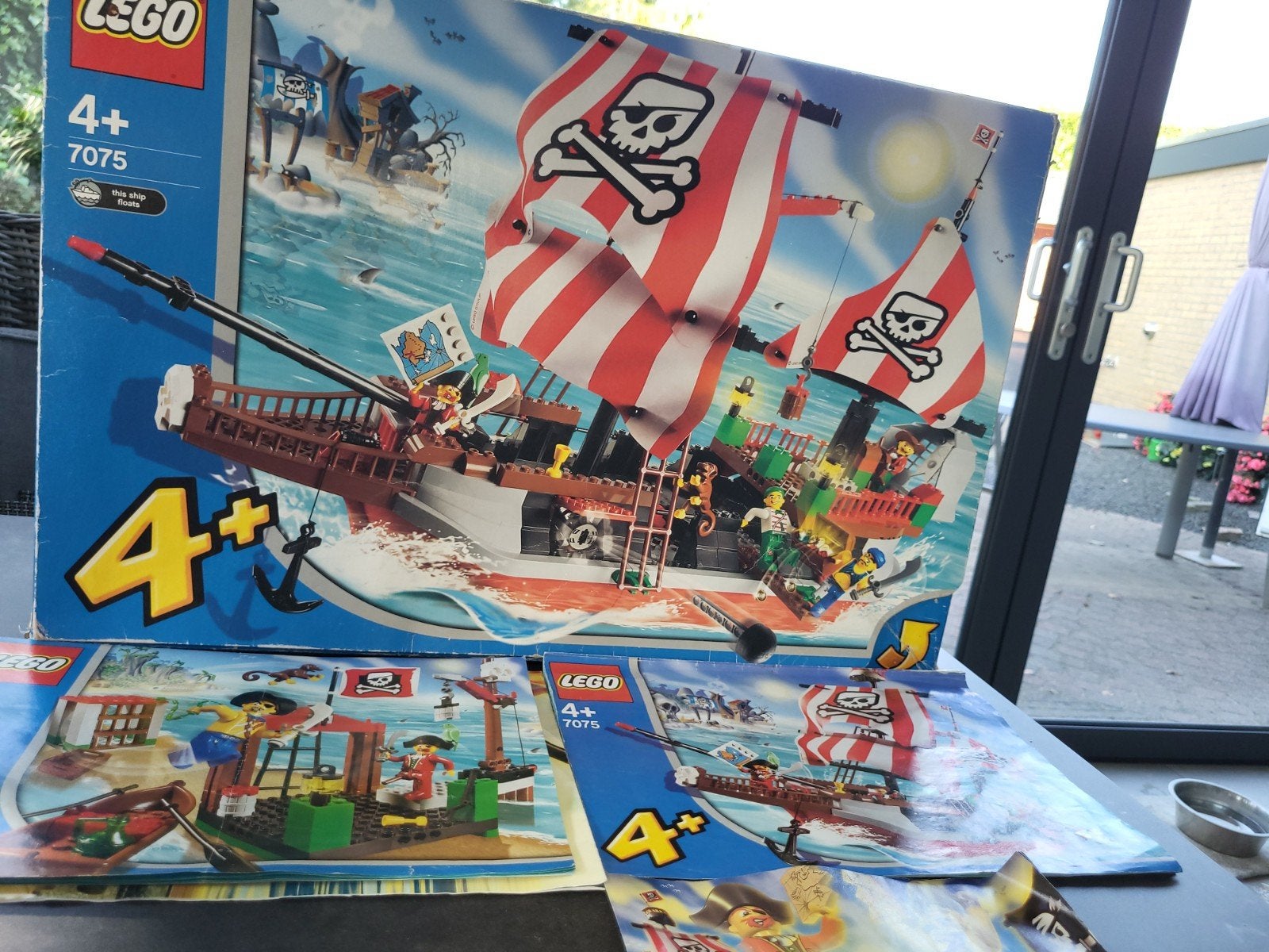 Lego Pirates 7075: en eiland 7073, Ophalen, Compleet, Gebruikt, Lego