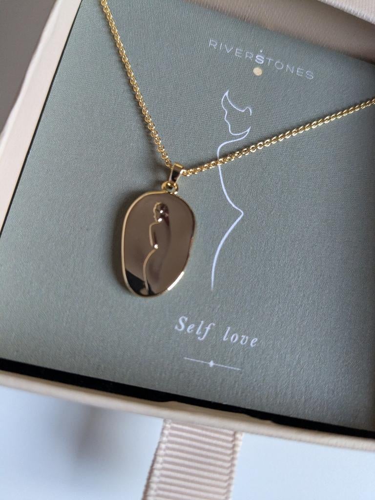 Riverstones ketting NIEUW, Ophalen of Verzenden, Nieuw, Overige kleuren, Overige materialen