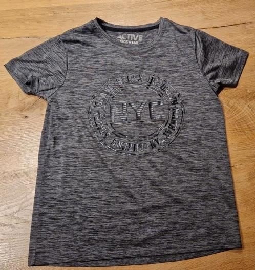 NIEUW grijs Sportshirt - Gymshirt - voetbalshirt jongen, 140, Ophalen of Verzenden, Active kikdswear, Jongen, Nieuw