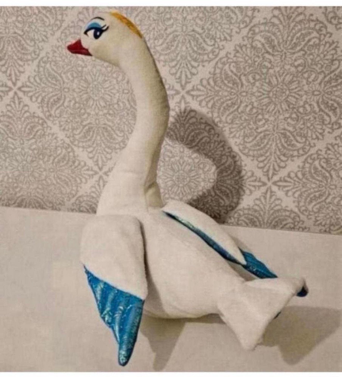 Zeldzaam Vintage Tyco 1994 The Swan Princess - zwaan plush, Ophalen of Verzenden, Zo goed als nieuw, H, H