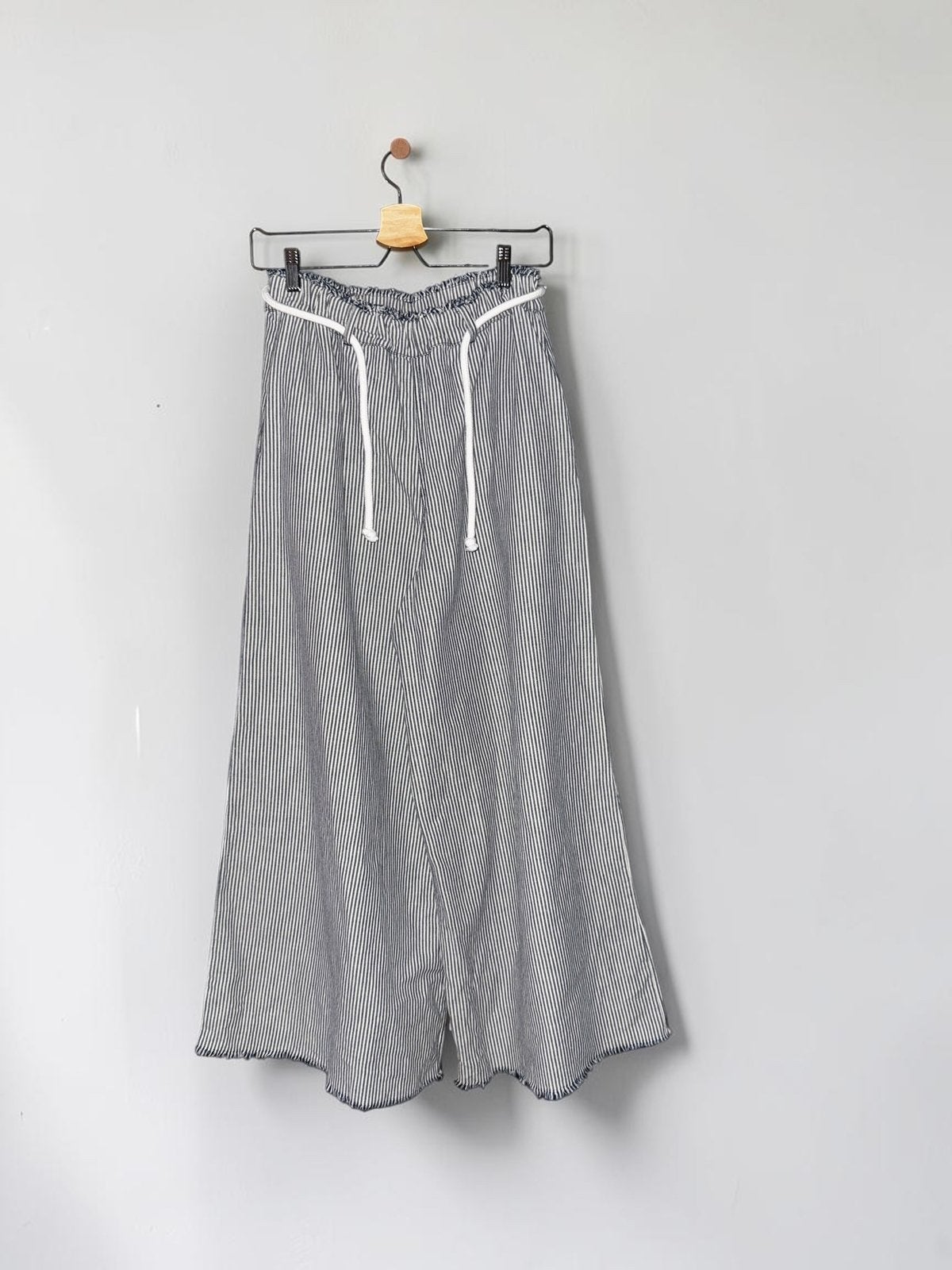 10 Days wide leg broek jeans blauw wit strepen, Kleding | Dames, Broeken en Pantalons, Blauw, Ophalen of Verzenden, Zo goed als nieuw