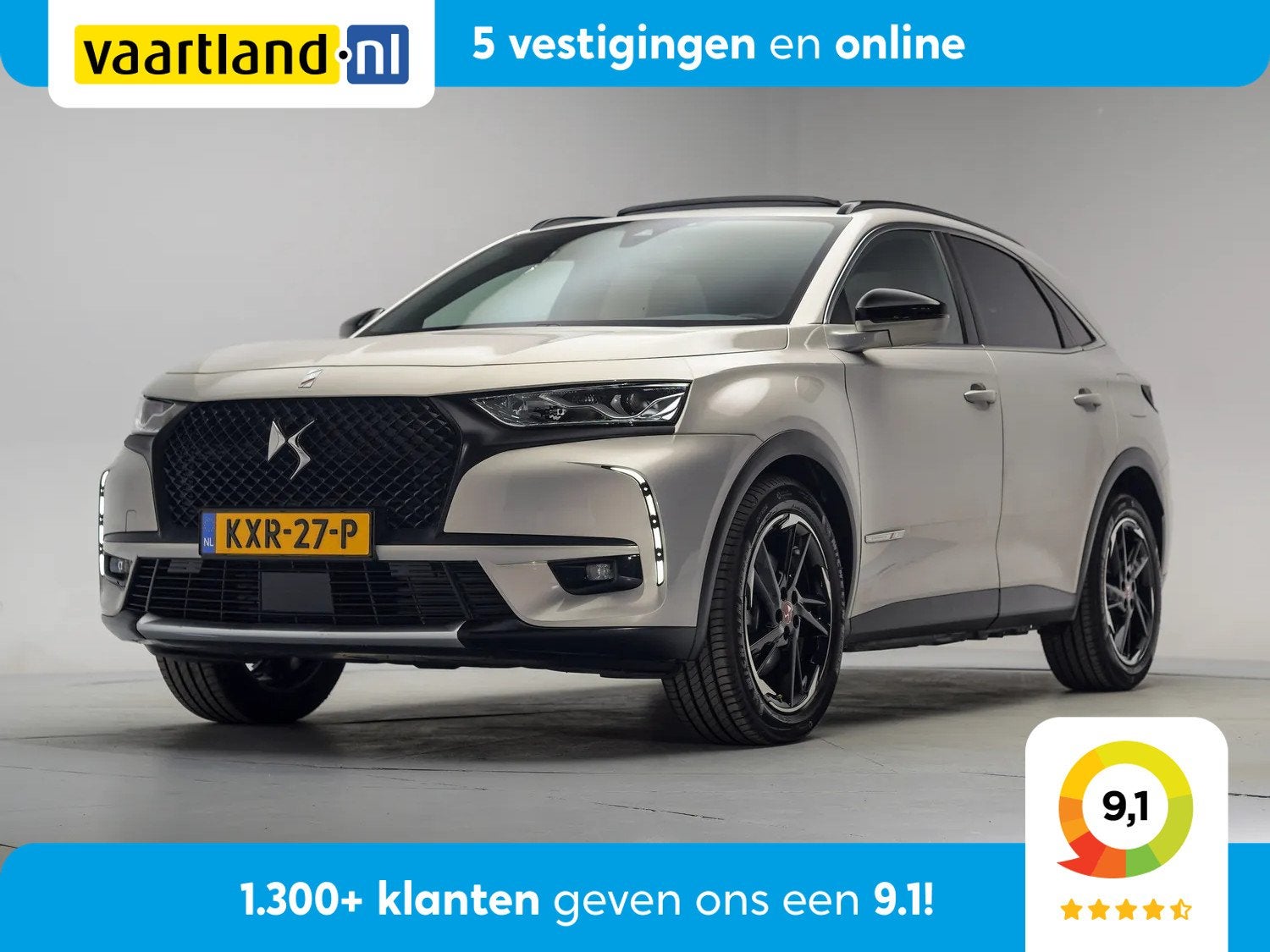 DS 7 Crossback E-Tense Performance Line Aut. [ Panoramadak C, Auto's, 4 cilinders, Plug-in hybride, Bedrijf, Hybride Elektrisch/Benzine