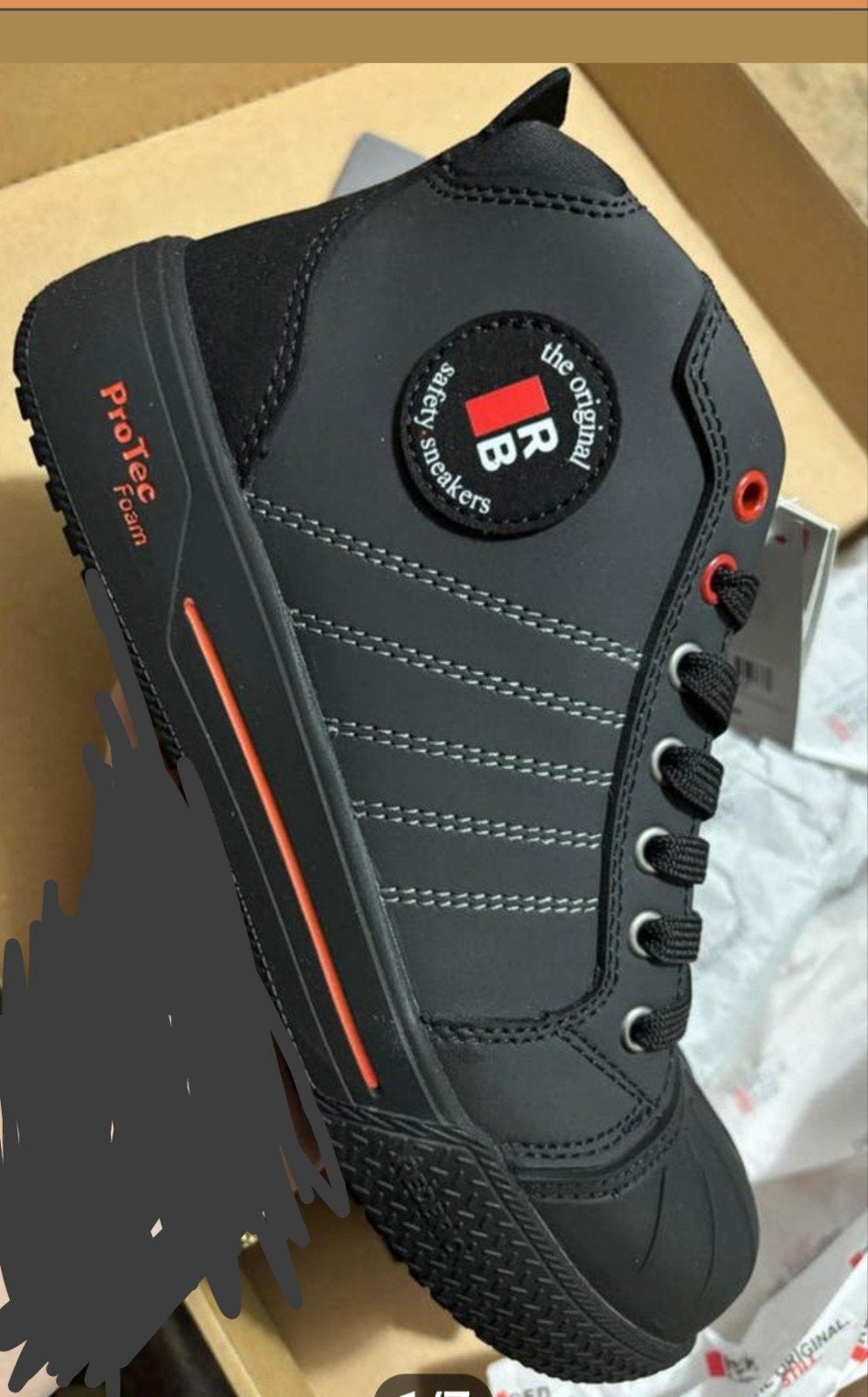 Red Brick werkschoenen nieuw in doos maat 44, Zwart, Ophalen of Verzenden, Boots, Red Brick