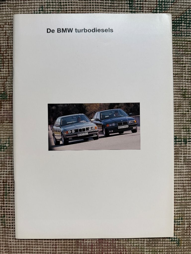 Nederlandse brochure folder BMW Turbodiesels 1993, Ophalen of Verzenden, Zo goed als nieuw, BMW, BMW