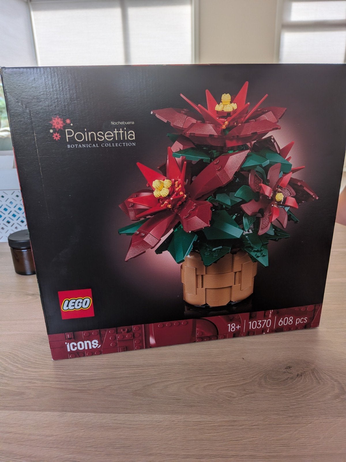LEGO Icons 10370 Kerstster (Poinsettia) Botanische Collectie, Ophalen of Verzenden, Zo goed als nieuw
