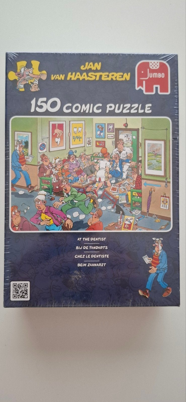 Jan Van Haasteren Bij De Tandarts 150 stukjes nieuw, Hobby en Vrije tijd, Denksport en Puzzels, Ophalen, Minder dan 500 stukjes