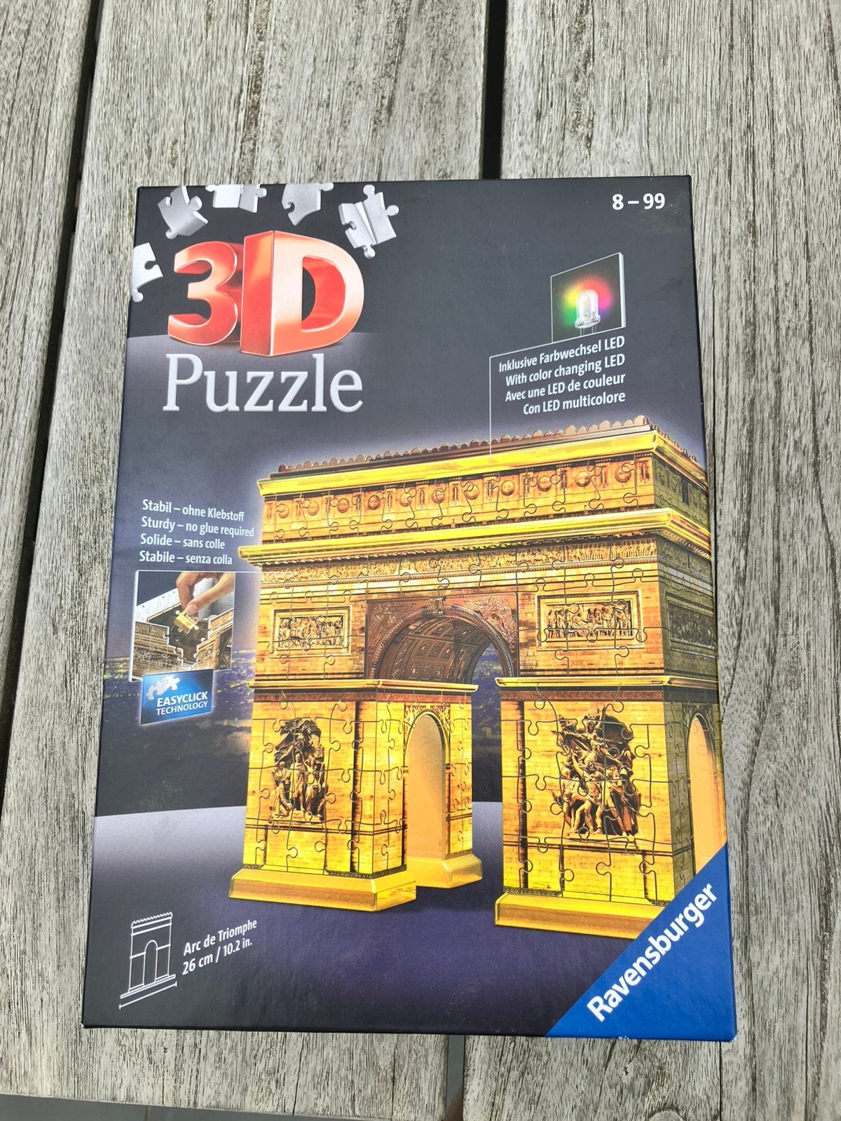 3D puzzel Arc De Triomphe, Hobby en Vrije tijd, Denksport en Puzzels, Ophalen of Verzenden, Minder dan 500 stukjes, Zo goed als nieuw