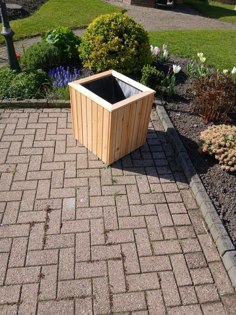 Houten plantenbak voor buiten, Ophalen, Minder dan 60 cm, Nieuw, Rechthoekig