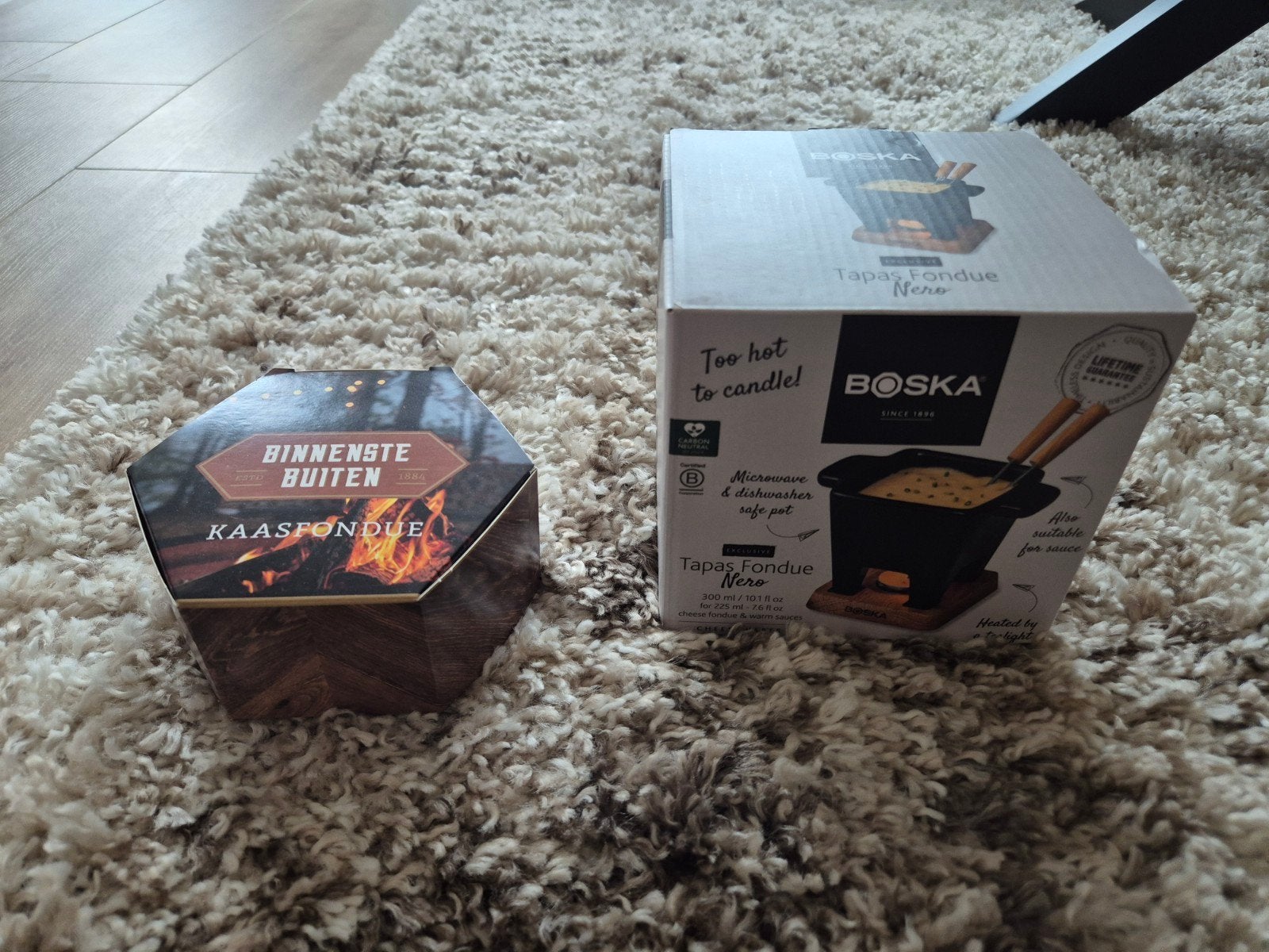 Boska fondueset met kaasfondue mix - Nieuw, Ophalen of Verzenden, Nieuw, Overige merken