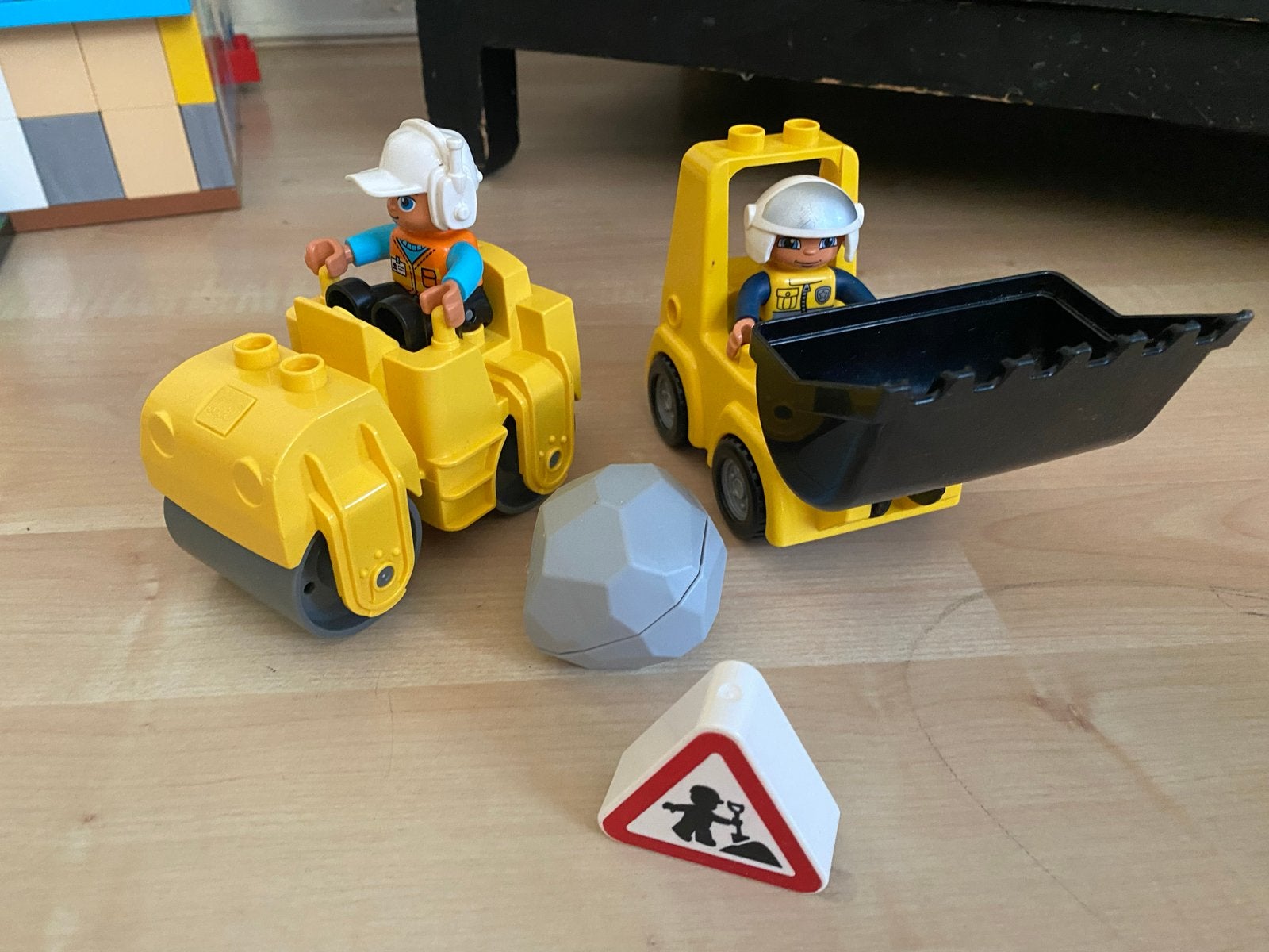 Duplo Bouwplaats speelset met voertuigen en figuren, Ophalen of Verzenden, Gebruikt, Overige merken
