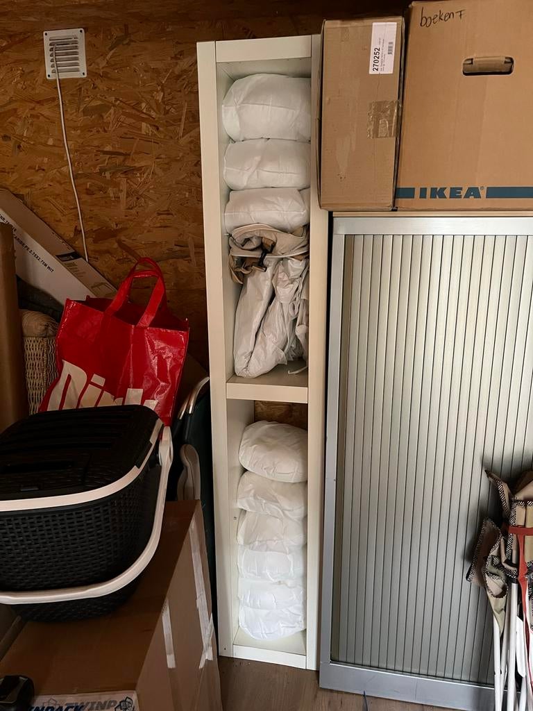 Witte Ikea Pax kast - 35x38x190 cm, Ophalen, Met plank(en), Zo goed als nieuw, 150 tot 200 cm