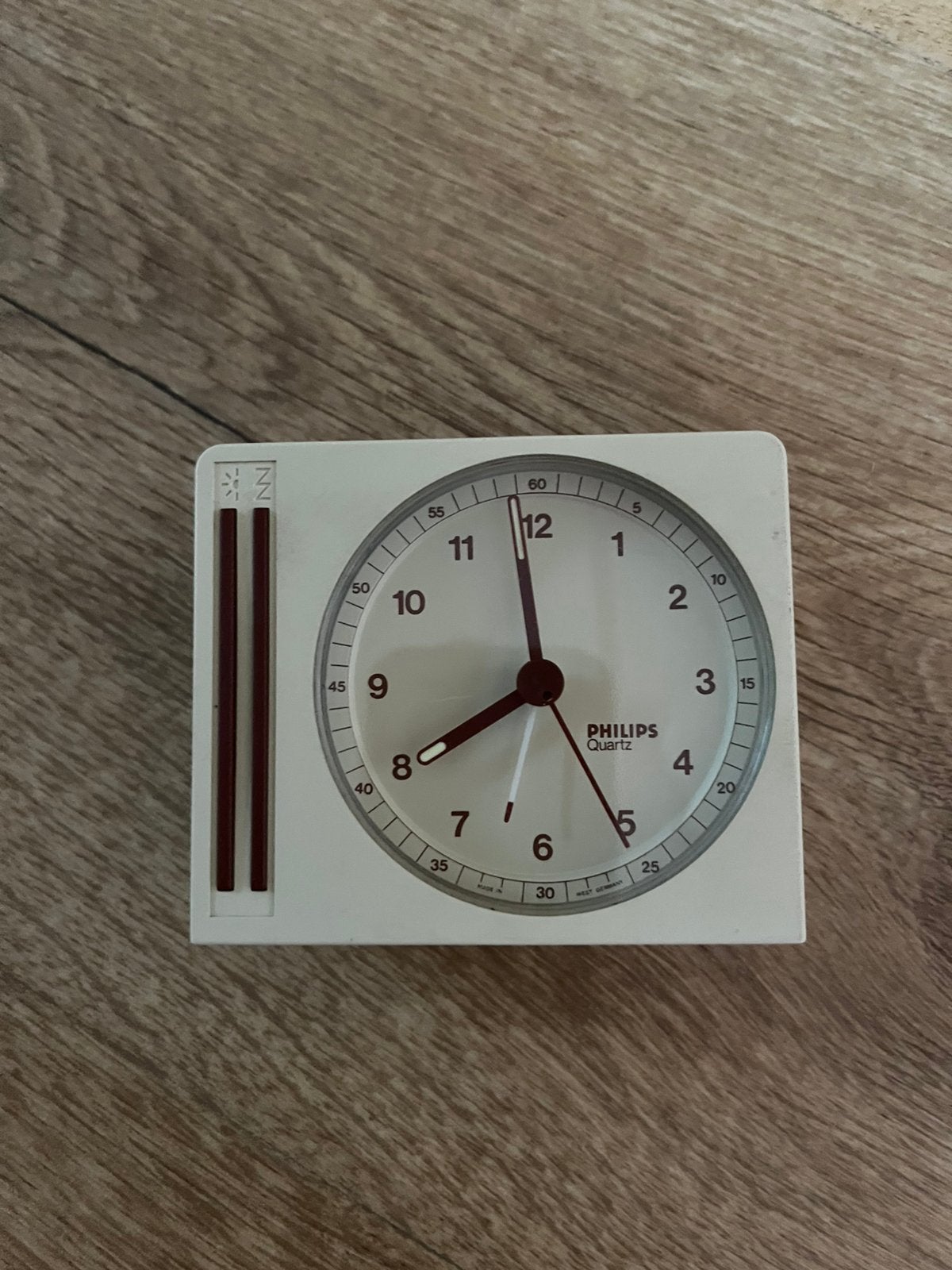 Vintage Philips wekker HR 5384, Ophalen of Verzenden, Gebruikt