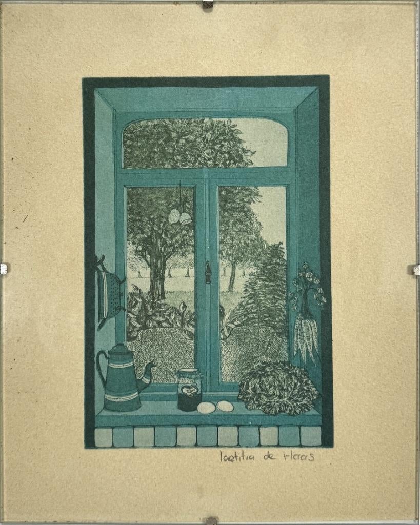 1442. Kleurenets, Laetitia de Haas - stilleven, 20e eeuw, Ophalen of Verzenden
