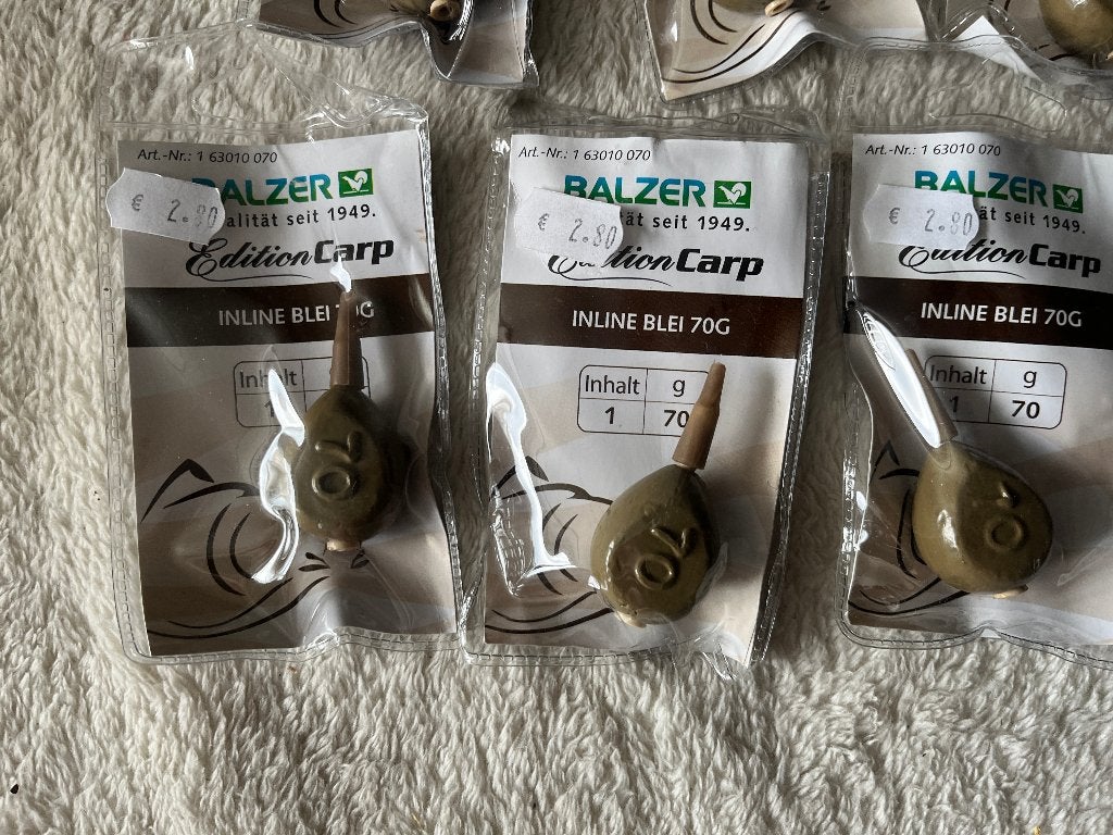 adv 288 / NIEUW mixset 7 stuks karperlood 70 en 90 gr, Watersport en Boten, Hengelsport | Karpervissen, Ophalen of Verzenden, Nieuw