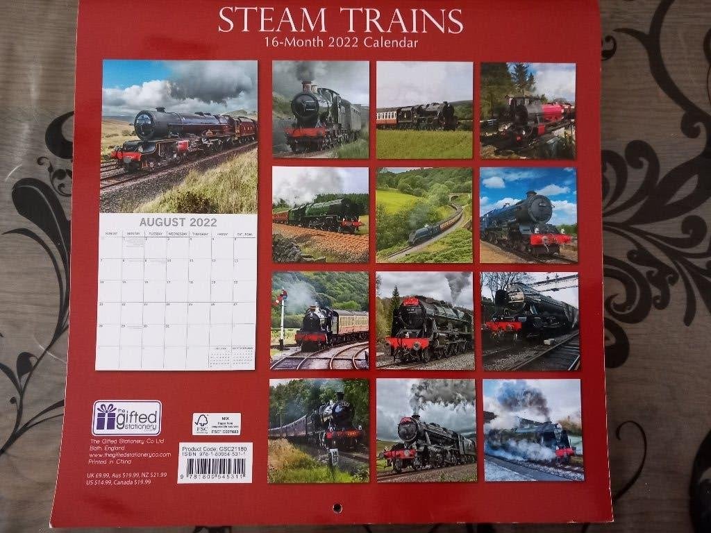 gratis kalender Stoomtreinen, Ophalen of Verzenden, Maandkalender, Zo goed als nieuw