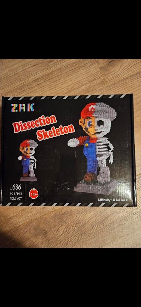 Super Mario nanoblocks 25 cm hoog, Ophalen of Verzenden, Nieuw