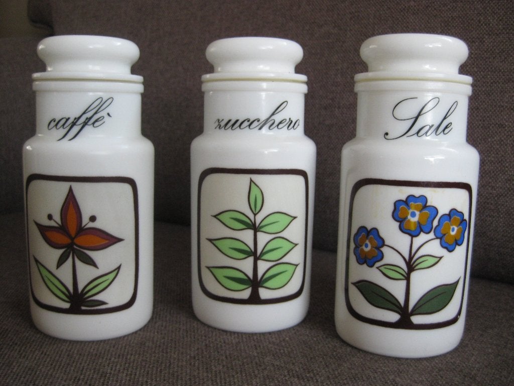 melkglas voorraadpotten, Antiek en Kunst, Verzenden
