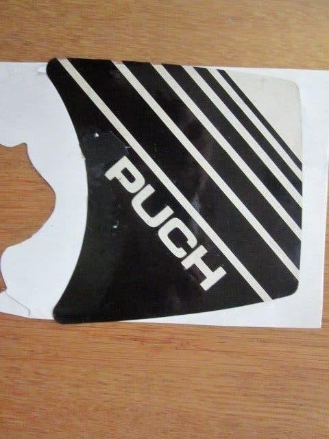 Puch kleefsticker- Zwart met witte strepen/ongeveer 12-12cm, Fietsen en Brommers, Ophalen of Verzenden, Gebruikt, Overige modellen