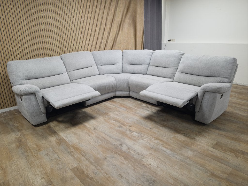 Zeer Mooi Grijs Relax Hoekbank, Huis en Inrichting, Info@banxtel.nl, Gebruikt, Hoekbank, Hoekbank