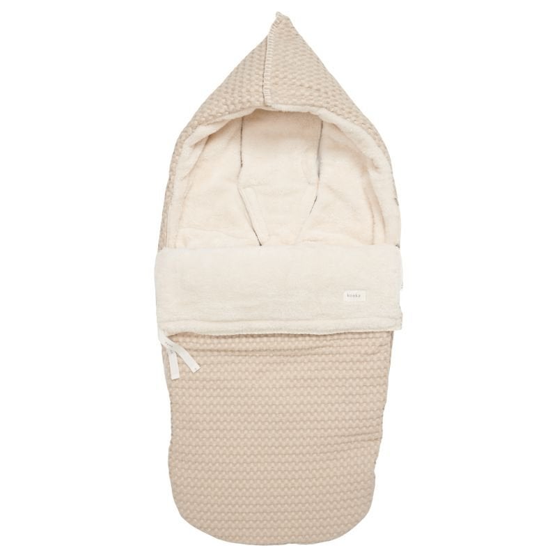 Koeka Buggy Voetenzak Wafel/teddy Oslo sand/pebble, Koeka, Ophalen of Verzenden, Zo goed als nieuw, Voetenzak