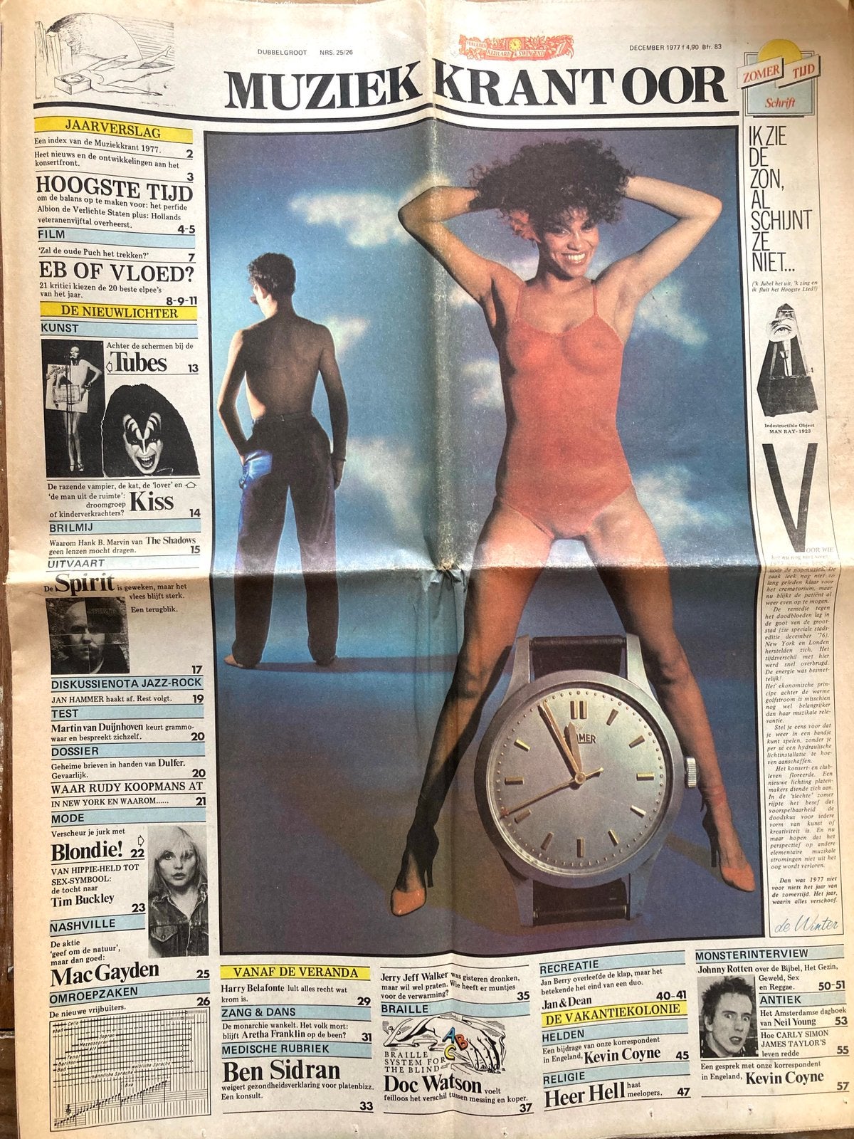Muziekkrant OOR 1977 NEIL YOUNG James Taylor TIM BUCKLEY, Boeken, Ophalen of Verzenden, Zo goed als nieuw, Muziek, Film of Tv