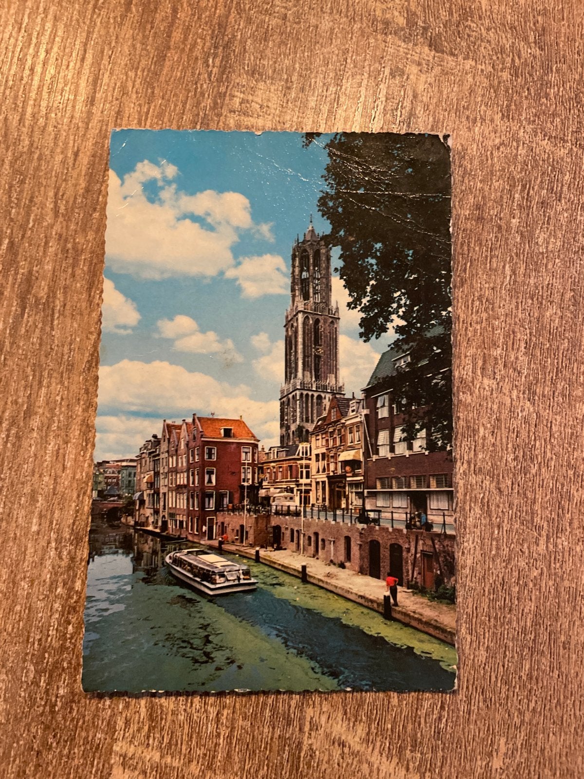 Oude ansichtkaart Utrecht Dom - Gelopen, Verzamelen, Ophalen of Verzenden, Gelopen, Utrecht