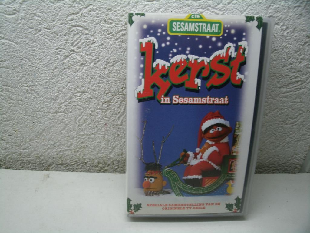 vhs 69a sesamstraat kerst, Cd's en Dvd's, VHS | Kinderen en Jeugd, Alle leeftijden, Ophalen of Verzenden, Gebruikt, Overige typen