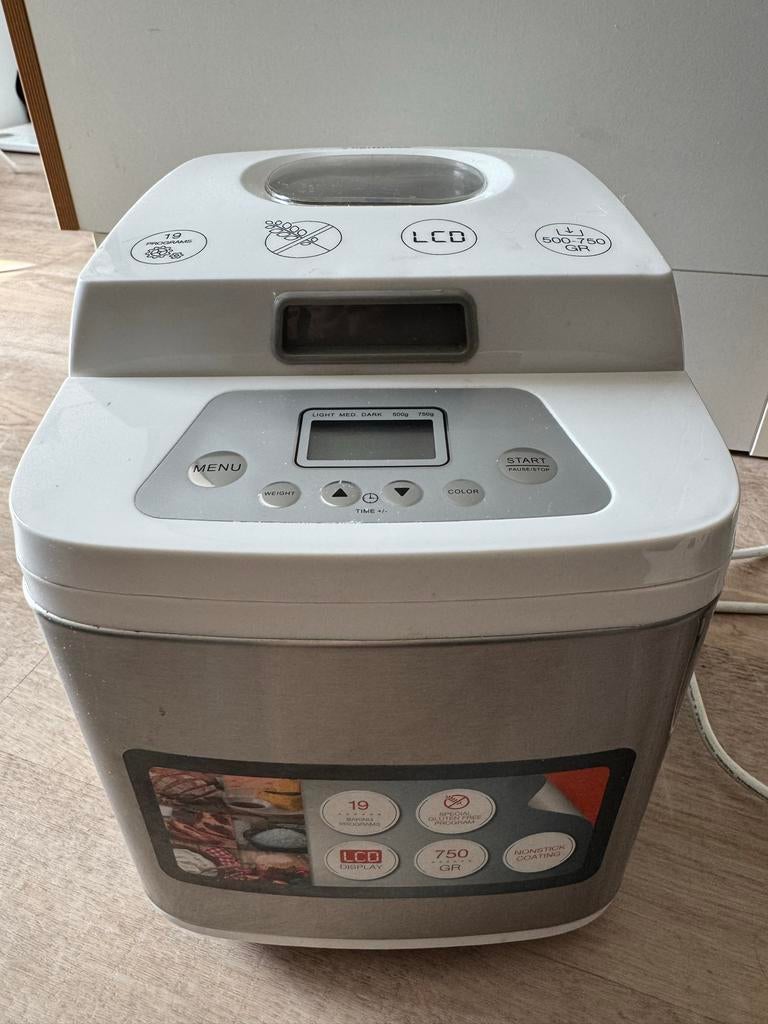 Princess Broodbakmachine - 19 programma's, 500-750g, Witgoed en Apparatuur, Broodbakmachines, Zo goed als nieuw, Met timer, 400 tot 800 gram deeg