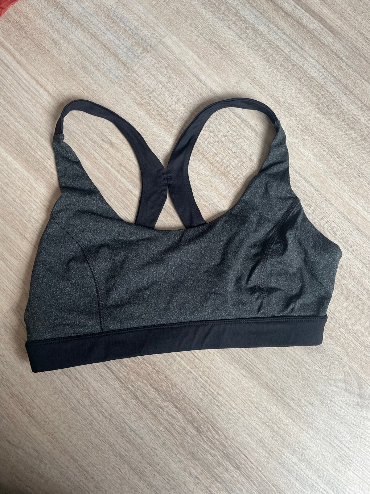 Forever 21 Sportbeha - Grijs/Zwart - Maat L, Maat 42/44 (L), Ophalen of Verzenden, Fitness of Aerobics, Grijs