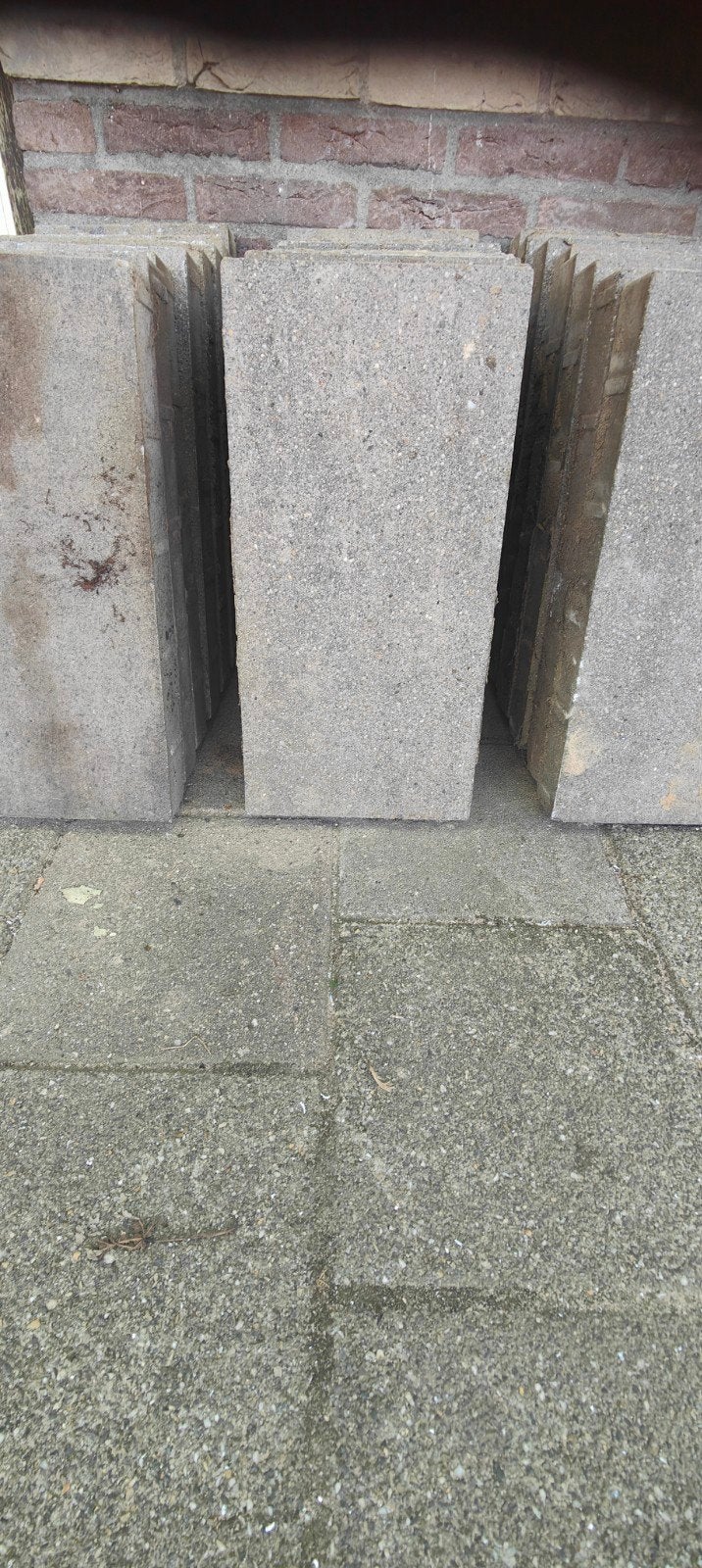 Tuinbestrating 35x50x6 cm - ca. 5 m2, Tuin en Terras, Ophalen, Gebruikt, 5 tot 10 m², Beton