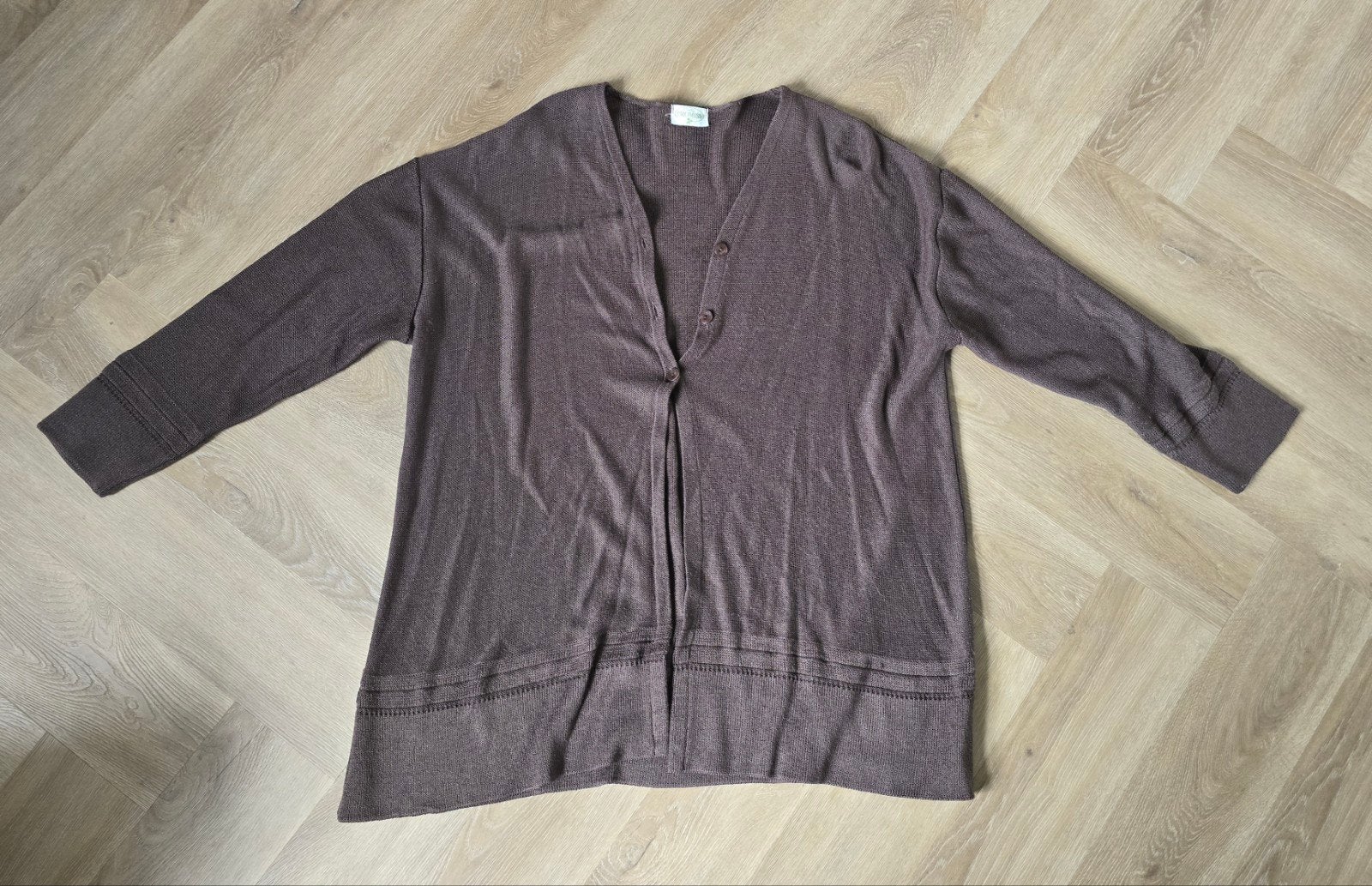 Bruin vest Promiss 3XL, Ophalen, Zo goed als nieuw, Bruin, Trui of Vest