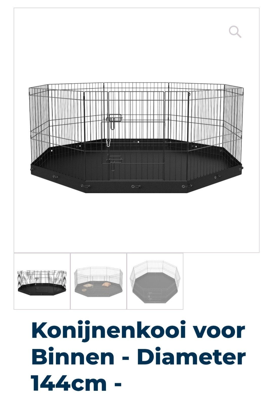 Konijnenren NIEUW, Ophalen, Nieuw, 110 cm of meer