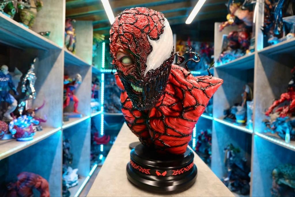 Carnage Marvel Comics 1/1 Life size Bust Spider-Man, Verzamelen, Beelden en Beeldjes, Ophalen, Zo goed als nieuw, Fantasy