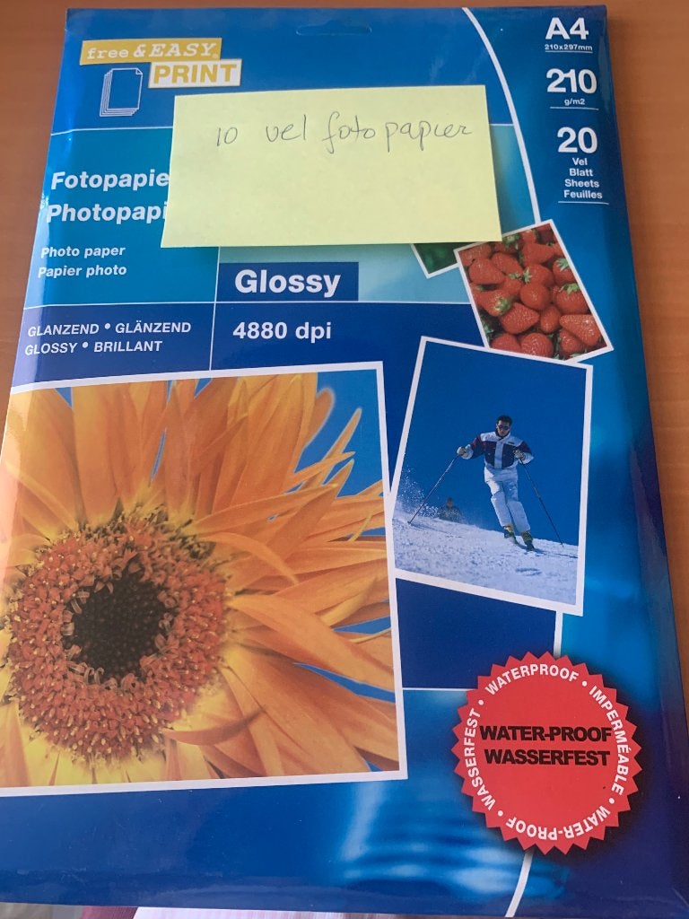 Fotopapier, Waterbestendig, Nieuw, Inkjet fotopapier, Ophalen