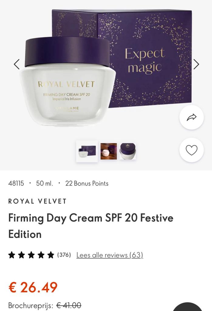 Royal velvet dagcreme nieuw, Ophalen of Verzenden, Nieuw, Ogen