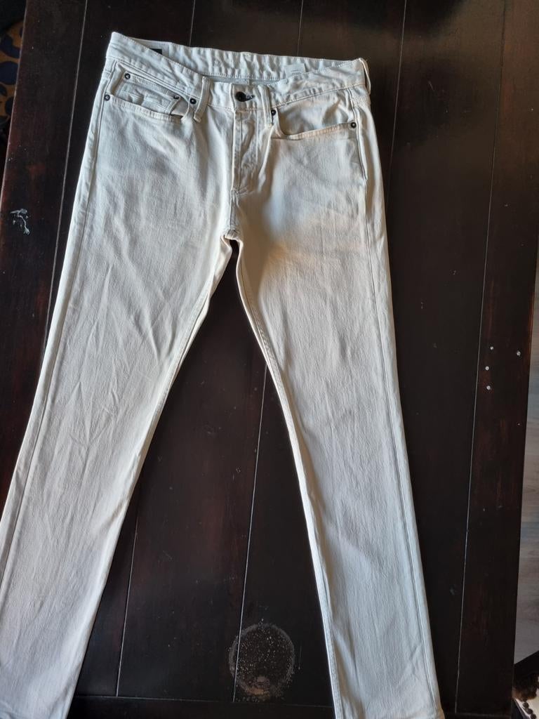 NIEUWE DENHAM RAZOR SLIM FIT STRETCH JEANS SIZE 33/34!!!, Wit, Ophalen of Verzenden, Zo goed als nieuw, W33 - W34 (confectie 48/50)