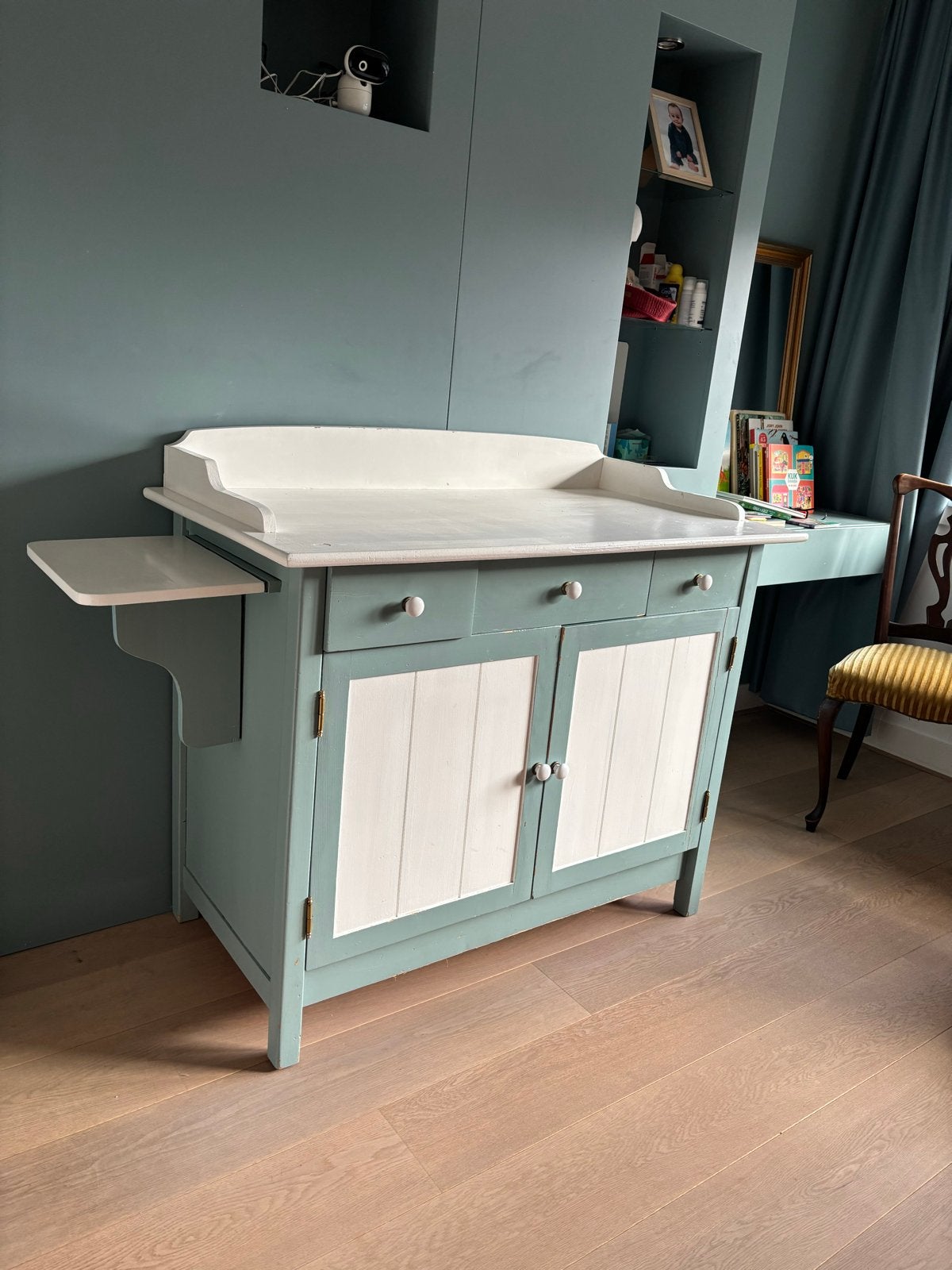 Retro commode / verschoontafel, Ophalen, Gebruikt, 50 tot 70 cm, 100 cm of meer