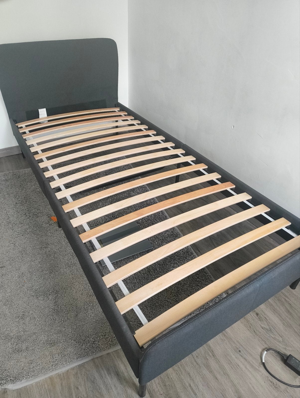 Ikea SLATTUM bedframe 90x200, Ophalen, Gebruikt, 90 cm, Eenpersoons