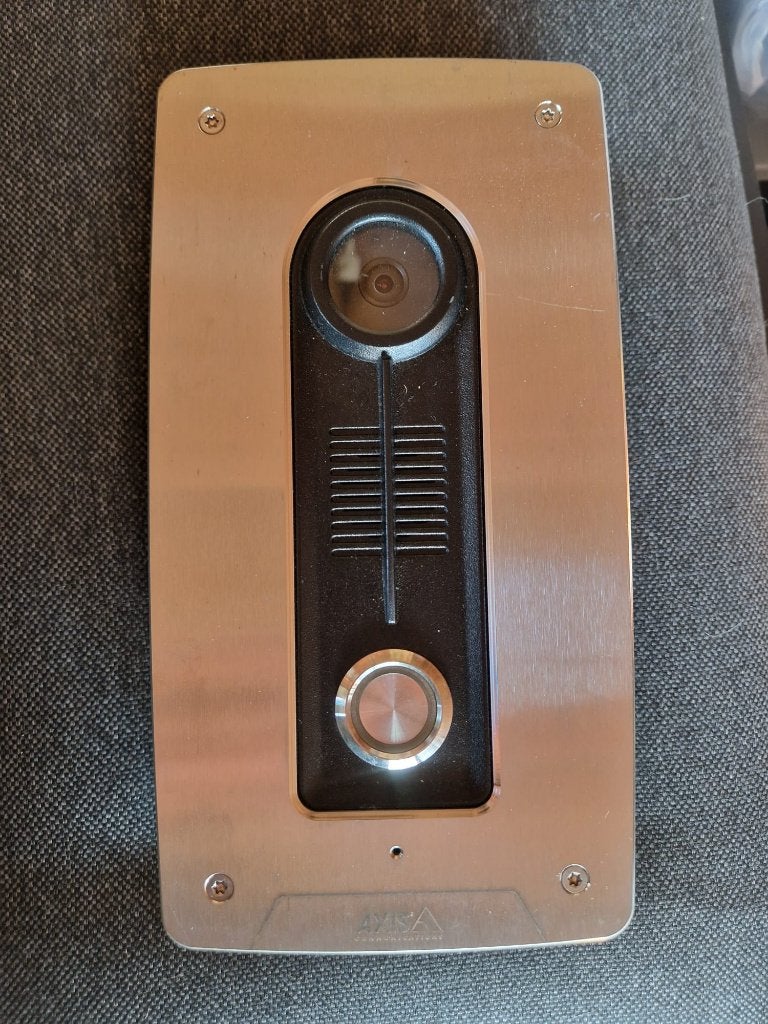 Axis A8004-VE POE Video Deurbel SIP, Ophalen of Verzenden, Bewegingsdetectiesensor, Gebruikt, Bedraad