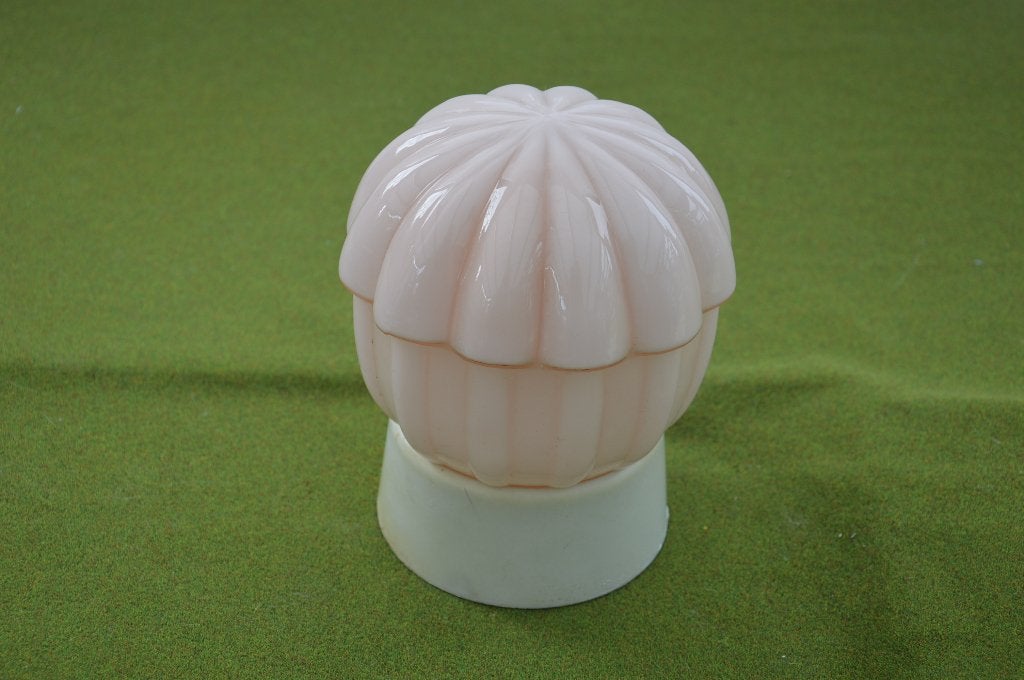 Art Deco plafondlamp merk Thabur zalm kleur / roze ca 17 cm, Ophalen of Verzenden