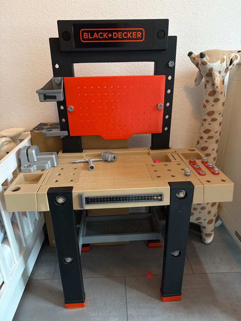 Black+Decker Smoby Werkbank voor Kinderen, Ophalen of Verzenden, Gebruikt, Jongen of Meisje