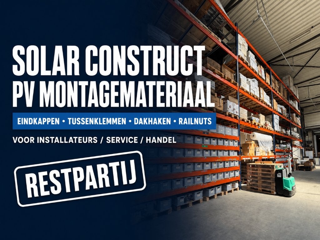 Solar Construct montagemateriaal restpartij PV, Ophalen of Verzenden, Nieuw
