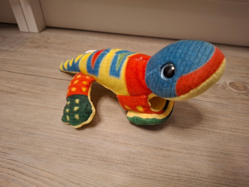 Knuffel - Hagedis (klaparmband), Ophalen of Verzenden, Gebruikt, Overige typen