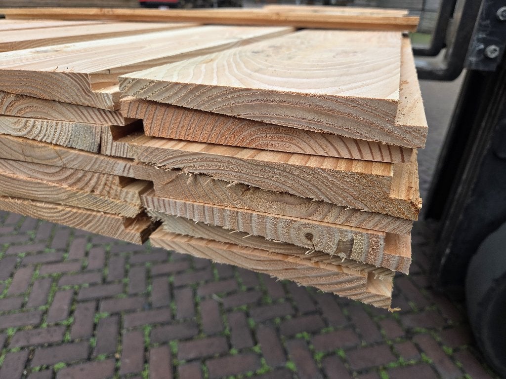 35 planken Douglas Zweeds rabat 3.30 meter lang – nr: TP171, Ophalen, Nieuw, 250 cm of meer, Planken