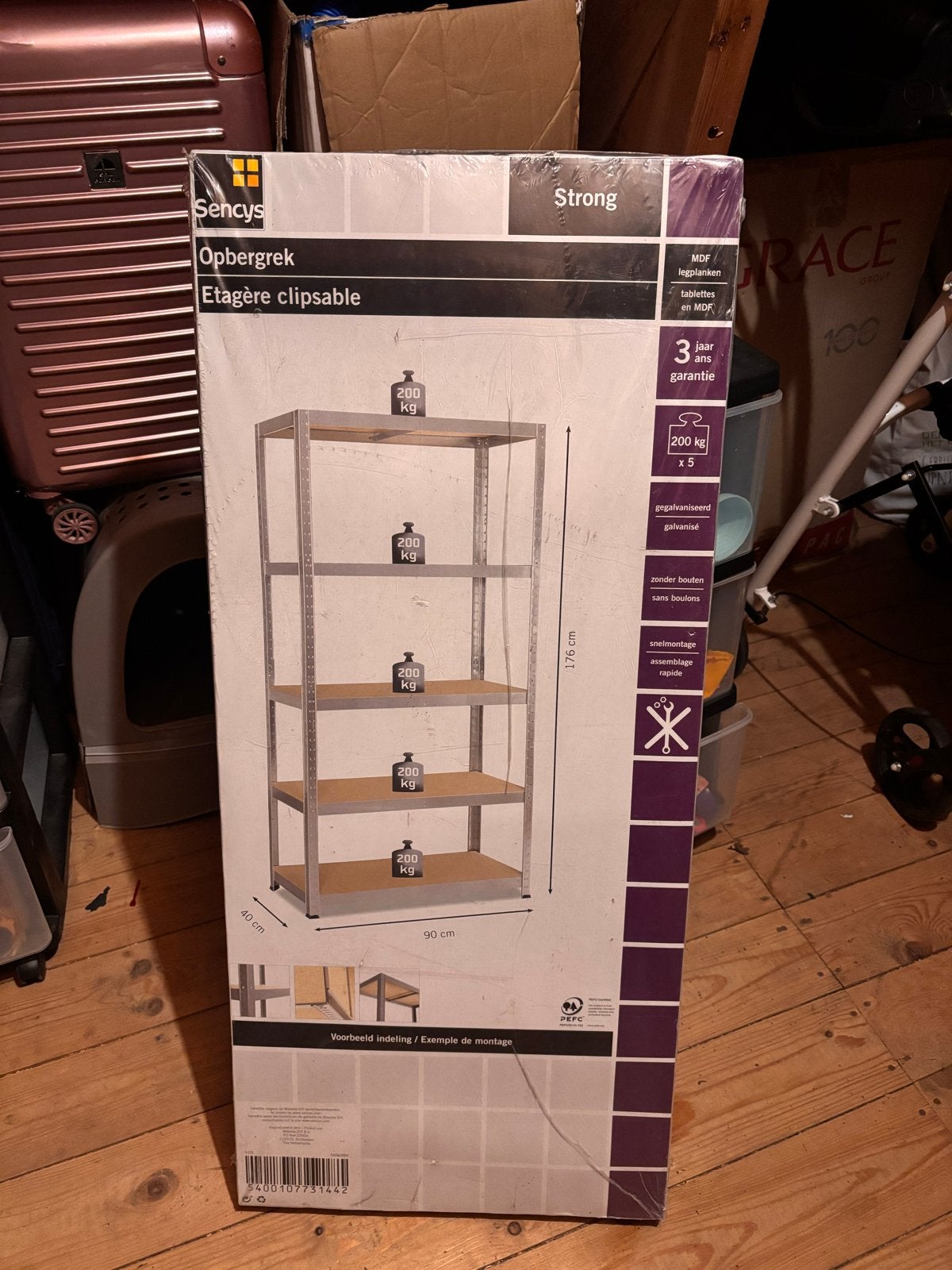 Nieuwe Sencys Opbergrek (3 stuks) - Nieuwprijs €42,99 per st, Huis en Inrichting, Kasten | Stellingkasten, Ophalen, Nieuw