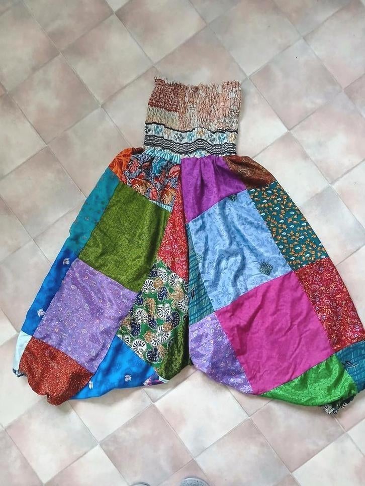 Zijde harem-/ zouavebroek one size, Overige kleuren, Verzenden, Maat 42/44 (L), Zo goed als nieuw